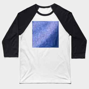 Steel Blue Abstract Low Polygon Background Baseball T-Shirt